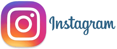 Логотип с подписью Instagram